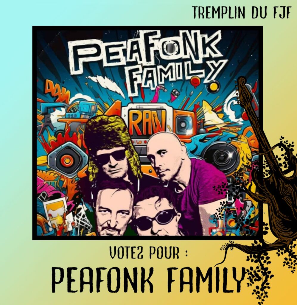 Peafonk Family

 l'explosif Peafonk Family, a injecté une dose massive de funk, de soul et de groove sur la Remorque ! Leur set, basé sur des rythmes imparables et une énergie contagieuse, a créé une véritable onde de choc qui a fait danser le public sans répit. Le Peafonk Family n'est pas un groupe que l'on écoute passivement ; c'est une invitation irrépressible à la transe collective.